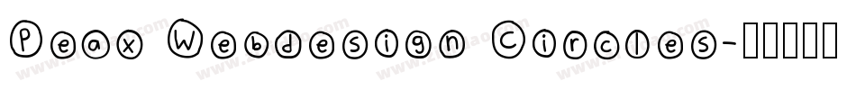 Peax Webdesign Circles字体转换